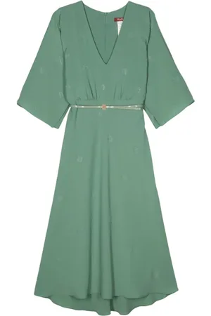 Max Mara Dames, Jurken, Groen, Maat: L