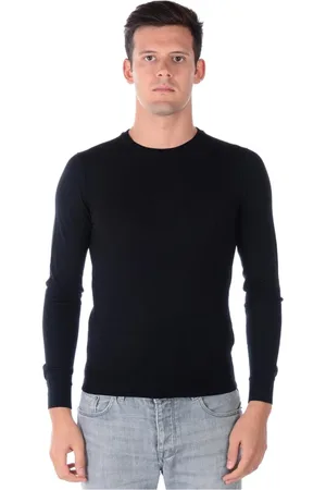 D.A. Daniele Alessandrini Heren, Truien, Zwart, Maat: XL Wol