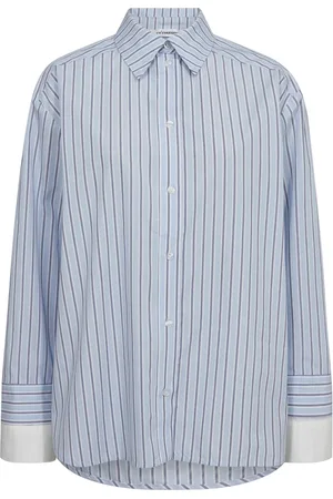 Co`Couture Dames, Blouses & Shirts, Blauw, Maat: L Katoen