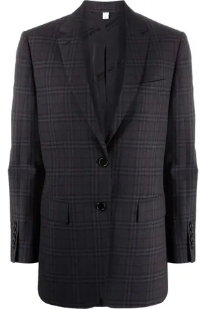 Burberry Dames, Jassen, Grijs, Maat: 3XS Linnen