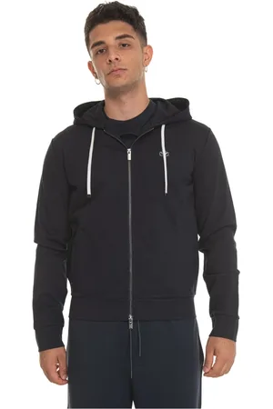 Emporio Armani Heren, Sweatshirts & Hoodies, Blauw, Maat: 2XL Katoen