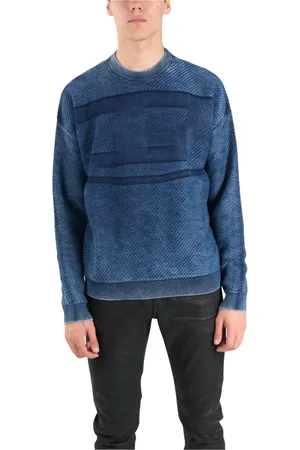 Diesel Heren, Truien, Blauw, Maat: S Katoen