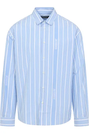 Jacquemus Heren, Overhemden, Blauw, Maat: M