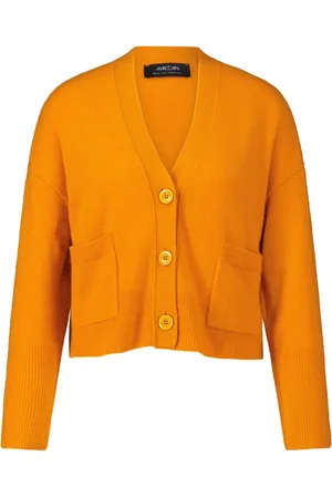 Marc Cain Dames, Truien, Oranje, Maat: 2XL Kasjmier
