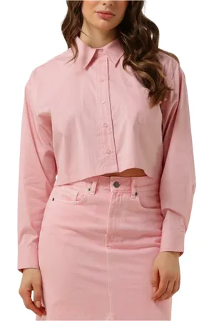 Co`Couture Dames, Blouses & Shirts, Roze, Maat: L Katoen
