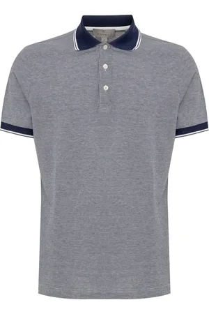 CANALI Heren, Tops, Blauw, Maat: L Katoen