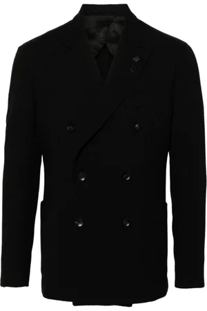 LARDINI Heren, Jassen, Zwart, Maat: L Wol