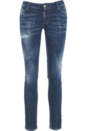 Dsquared2 Dames, Jeans, Blauw, Maat: XS Katoen