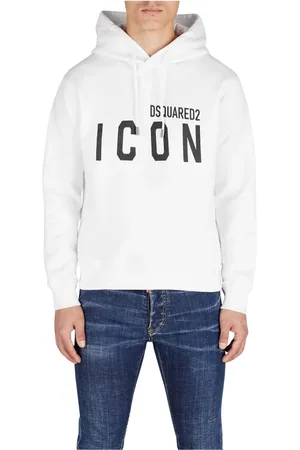 Dsquared2 Heren, Sweatshirts & Hoodies, Wit, Maat: XL Katoen