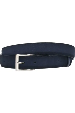Hogan Heren, Accessoires, Blauw, Maat: ONE Size Suède