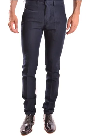 Dondup Heren, Broeken, Blauw, Maat: W29 Linnen