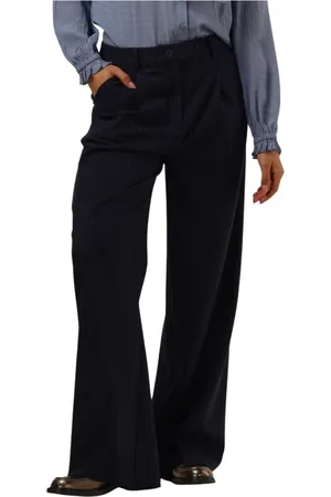 Lollys Laundry Dames, Broeken, Blauw, Maat: M Poliester
