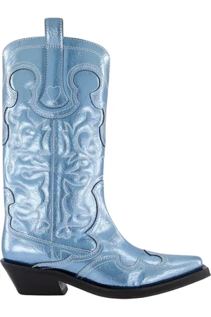 Ganni Dames, Schoenen, Blauw, Maat: 38 EU