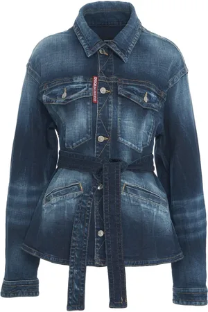 Dsquared2 Dames, Jassen, Blauw, Maat: S Denim