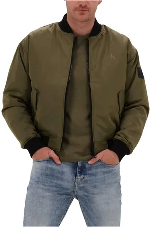 Calvin Klein Heren, Jassen, Groen, Maat: S Polyamide