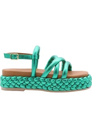 DWRS Dames, Schoenen, Groen, Maat: 37 EU Leer