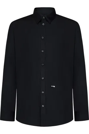 Dsquared2 Heren, Overhemden, Zwart, Maat: XL Katoen