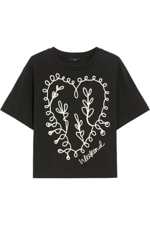 Max Mara Dames, Tops, Zwart, Maat: S Katoen