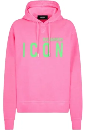 Dsquared2 Dames, Sweatshirts & Hoodies, Roze, Maat: XS Katoen