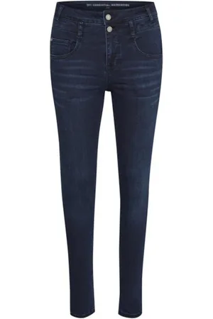 My Essential Wardrobe Dames, Jeans, Blauw, Maat: W31 L31 Katoen