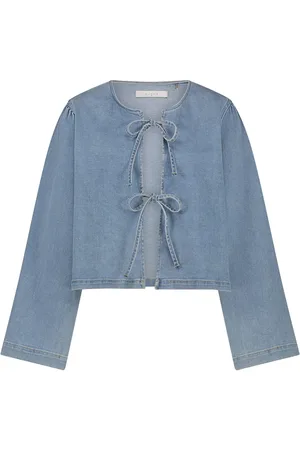 NUKUS Dames, Blouses & Shirts, Blauw, Maat: M Katoen