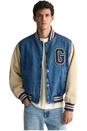 GANT Heren, Jassen, Blauw, Maat: M Denim