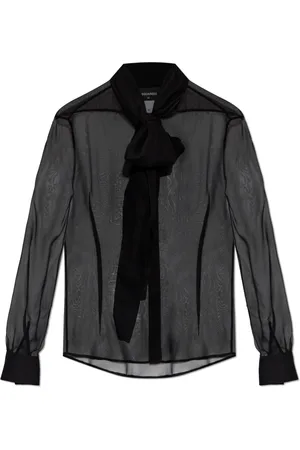 Dsquared2 Dames, Blouses & Shirts, Zwart, Maat: S Zijde