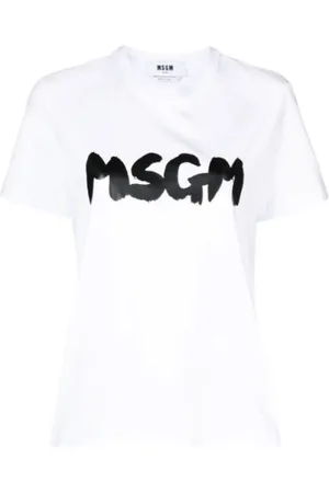 Msgm Dames, Tops, Wit, Maat: XS Katoen