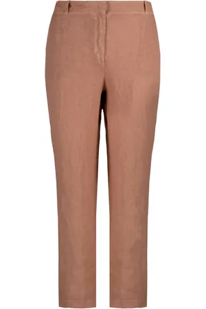 Bomboogie Dames, Broeken, Roze, Maat: XL Linnen
