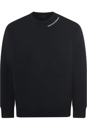 Emporio Armani Heren, Sweatshirts & Hoodies, Zwart, Maat: 3XL Katoen