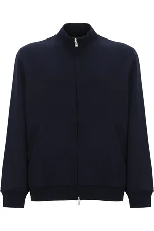 Brunello Cucinelli Heren, Sweatshirts & Hoodies, Blauw, Maat: L Katoen