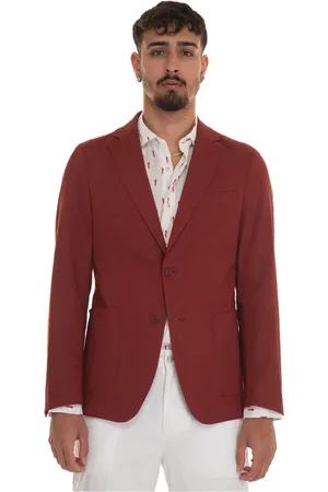 HUGO BOSS Heren, Jassen, Rood, Maat: L Linnen