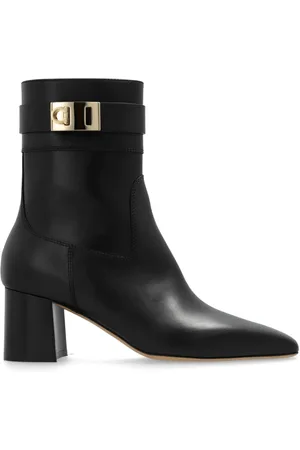 Salvatore Ferragamo Dames, Schoenen, Zwart, Maat: 38 EU Leer