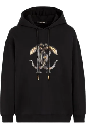 Roberto Cavalli Dames, Sweatshirts & Hoodies, Zwart, Maat: M Katoen