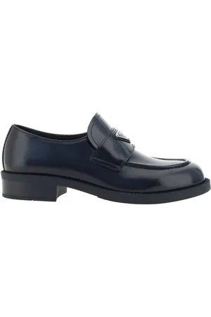 Prada Heren, Schoenen, Zwart, Maat: 38 1/2 EU Leer