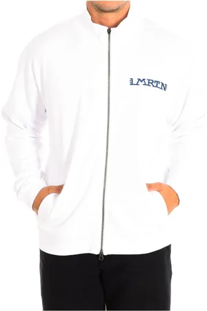 La Martina Heren, Sweatshirts & Hoodies, Wit, Maat: S Katoen