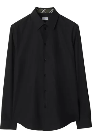 Burberry Heren, Overhemden, Zwart, Maat: XL Katoen