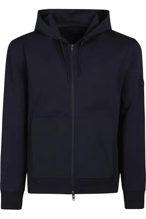 FAY Heren, Sweatshirts & Hoodies, Blauw, Maat: M Katoen