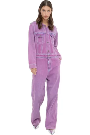 Ball Dames, Jumpsuits & Playsuits, Paars, Maat: M Katoen