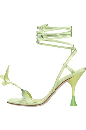 3Juin Dames, Schoenen, Groen, Maat: 37 1/2 EU Satijn