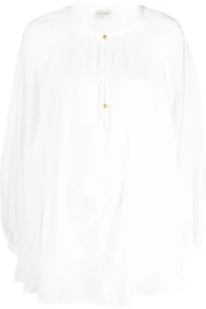 FORTE FORTE Dames, Blouses & Shirts, Wit, Maat: L Katoen