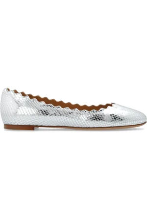 Chloé Dames, Schoenen, Grijs, Maat: 35 EU Leer