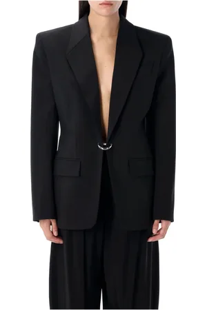 MUGLER Dames, Jassen, Zwart, Maat: M Wol