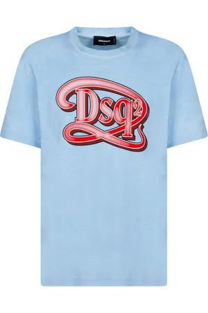 Dsquared2 Heren, Tops, Blauw, Maat: 2XL Katoen