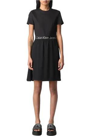 Calvin Klein Dames, Jurken, Zwart, Maat: XS