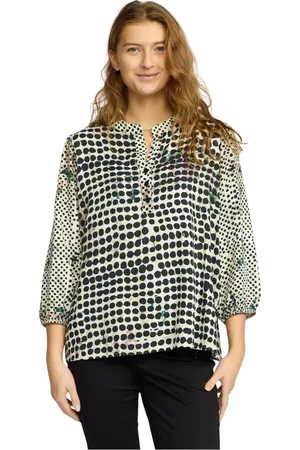 2-Biz Dames, Blouses & Shirts, Zwart, Maat: XL Viscose
