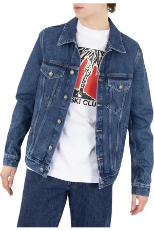 Palm Angels Heren, Jassen, Blauw, Maat: L Denim