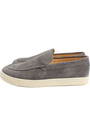 Brunello Cucinelli Heren, Schoenen, Grijs, Maat: 42 EU Leer