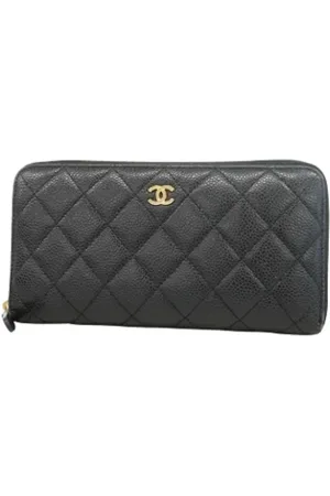 CHANEL Dames, Pre-owned, Zwart, Maat: ONE Size Leer