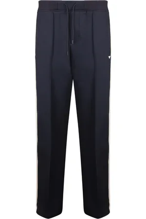 Emporio Armani Heren, Broeken, Blauw, Maat: M Wol